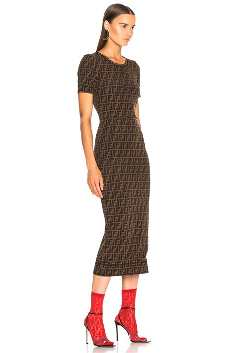 fendi logo midi dress|fendi logo dress for women.